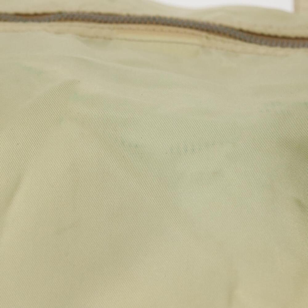 PRADA Hand Bag Nylon Ivory Silver Auth 164232 - Picture 3 of 16